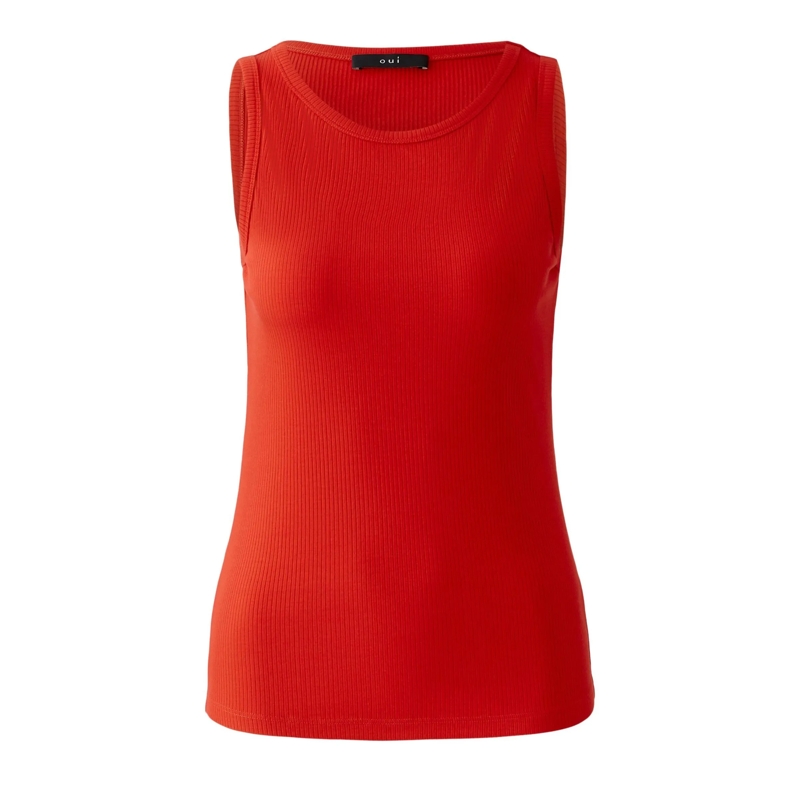 Oui Hemd Top FILIZ rot