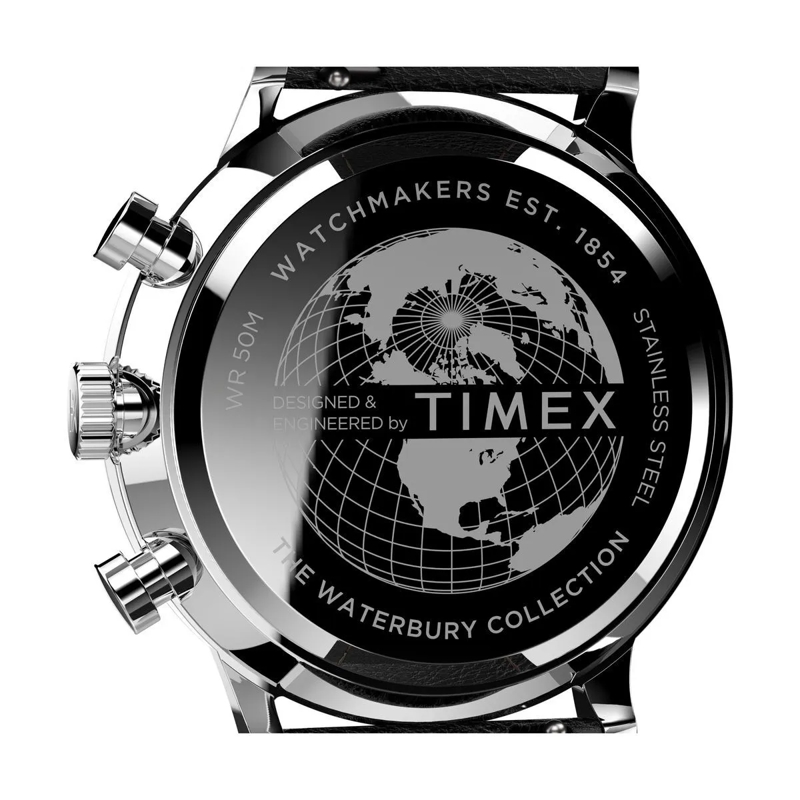 Timex Automatikuhr Chronographenuhr Waterbury Classic silber (Image 4)
