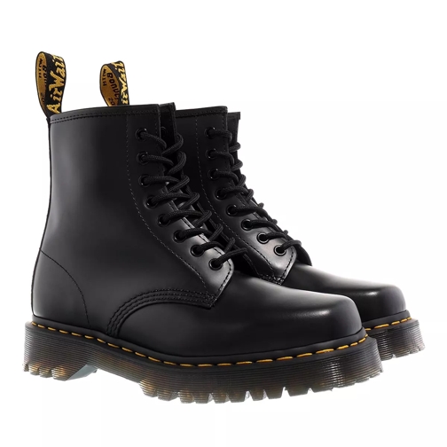 Dr. Martens 1460 Bex Squared Black Polished Smooth Lace up Boots