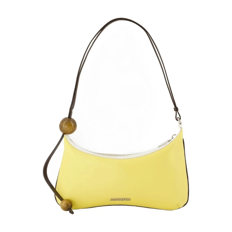 Jacquemus Schoudertas Le Grand Bisou Perle Shoulder Bag - Leather - Yell Yellow
