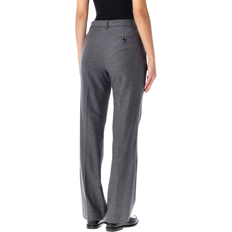 THE GARMENT  Mitch Pants In Grey Melange Wool Grey