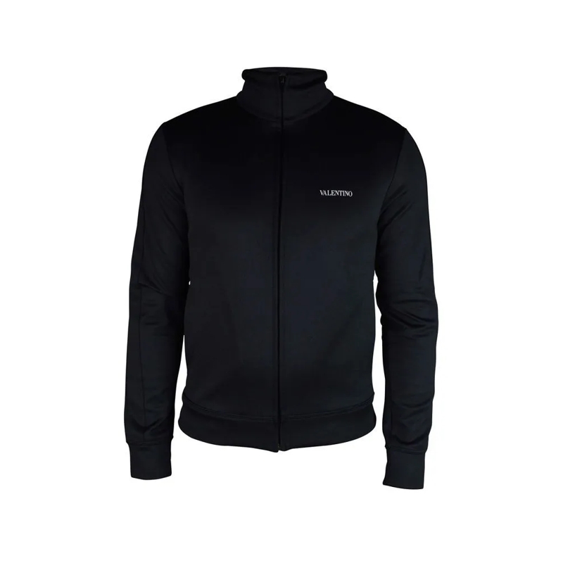 Valentino Garavani  Black Jersey Vest With Zip Closure Black