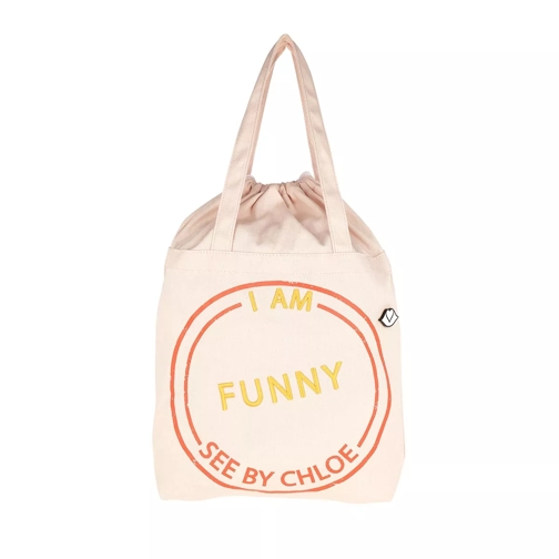 See By Chloé I Am Funny Shopper Cement Beige Tote