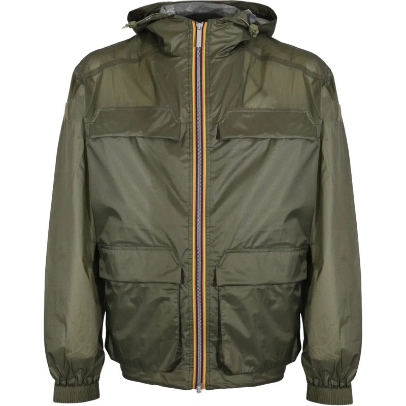 K-Way Parka Coats Green Lichen grün