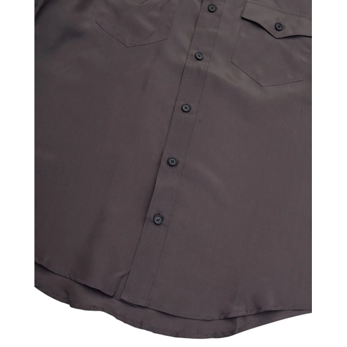 Tony Wack Legere Oberteile Camicia Double Pocket Silk Oliva mehrfarbig (Image 3)