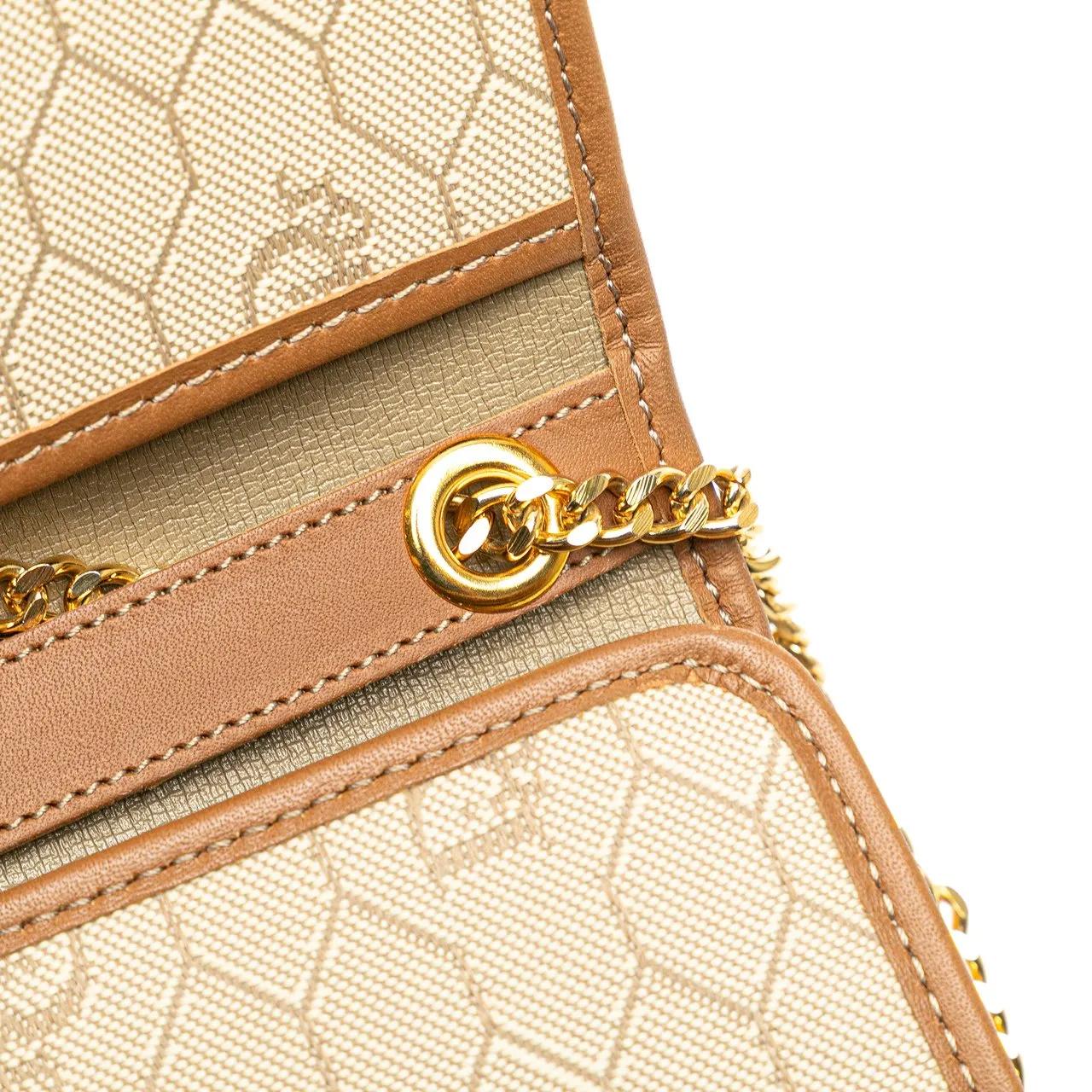Thumbnail - Christian Dior Hobo Bags - Honeycomb Canvas Chain Shoulder Bag - Gr. unisize - in Braun - für Damen