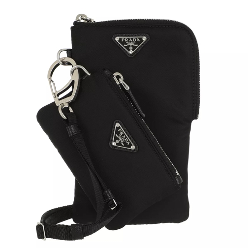 Prada Neckpiece Pouch Nylon Black Phone Bag