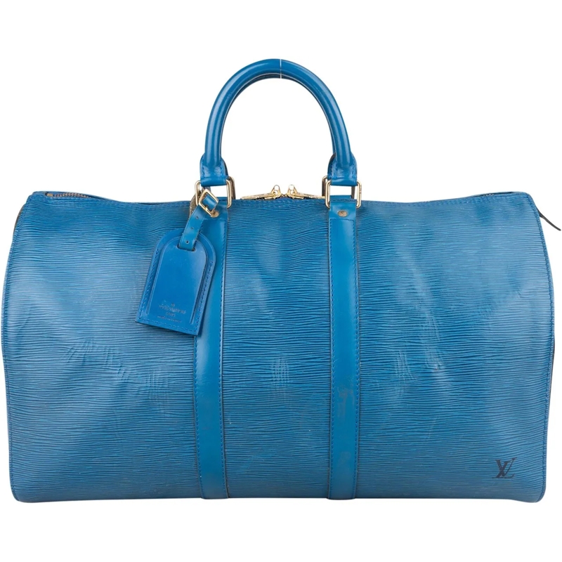 Louis Vuitton Tote Louis Vuitton Bleu Epi Leather Keepall 45 blau