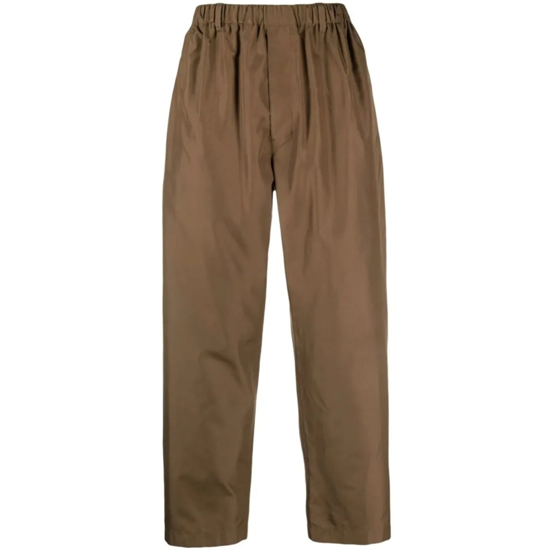 Lemaire Casual broeken Relaxed Pants Dark Tobacco braun