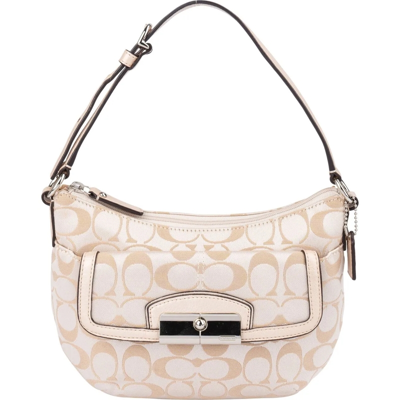 Coach Schultertasche Coach Monogram Kristian Shoulder Bag beige