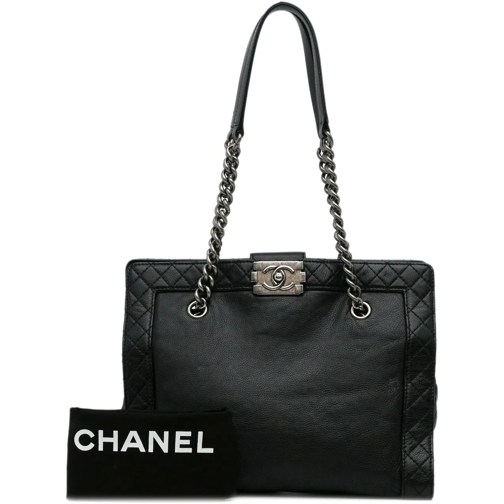 Chanel Sac à provisions 2013-2014 Medium Calfskin Boy Reverso Shopping Tot schwarz (Image 2)