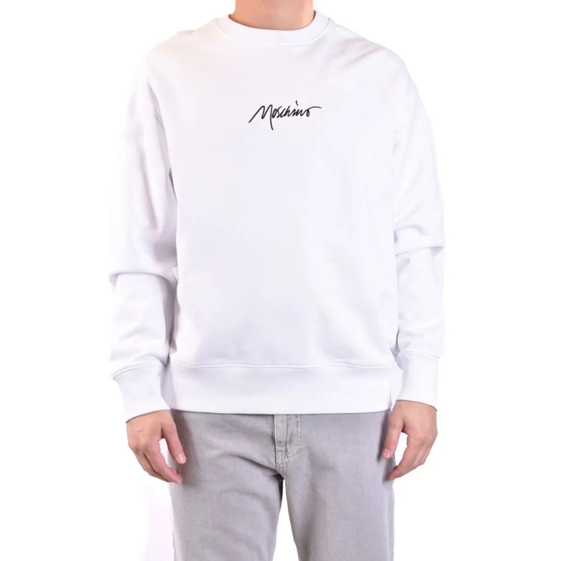 Moschino  White Cotton Sweatshirt White