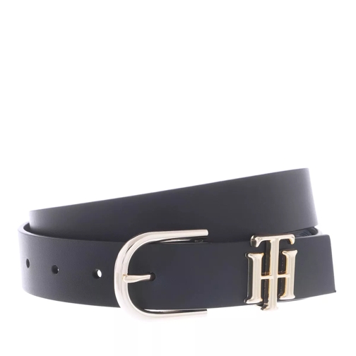 Tommy Hilfiger TH Lux Logo Belt Leather Desert Sky Leather Belt