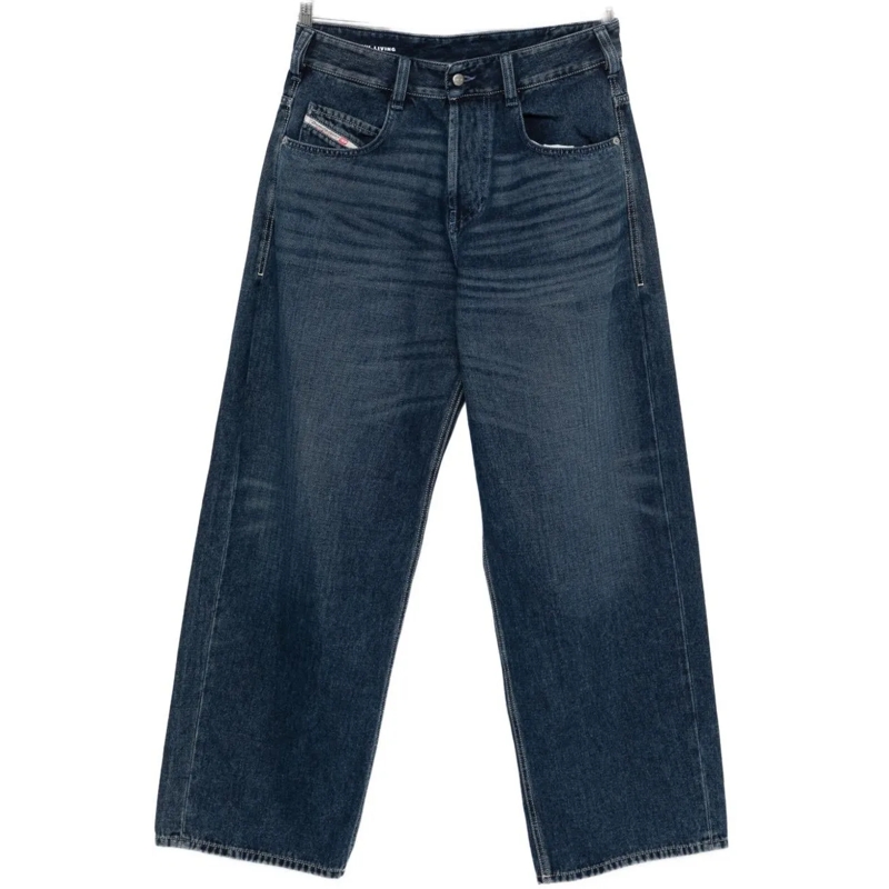 Diesel Jeans à jambe droite Jeans Denim blau