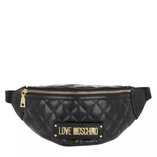 Love Moschino Quilted Nappa Beltbag Nero Crossbody Bag