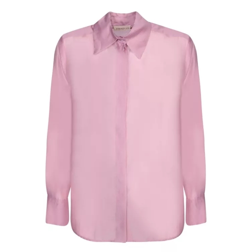 Blanca Vita Lightweight Pink Lyocell Muslin Shirt Pink 