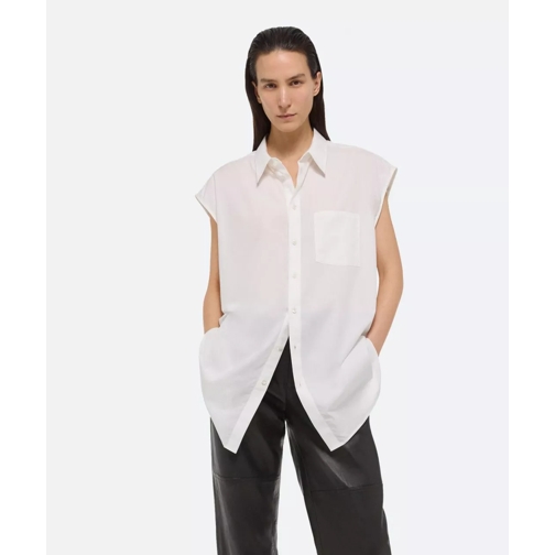 Helmut Lang HELMUT LANG Weiße, oversized Bluse mehrfarbig 