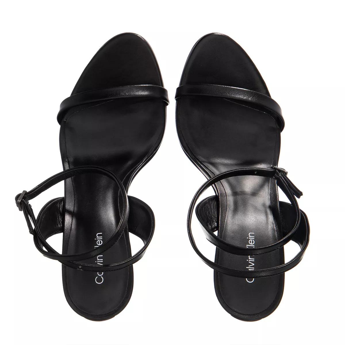 Calvin klein black strappy heels best sale