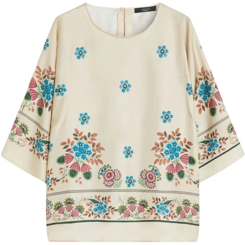 Max Mara T-Shirt Max Mara Weekend Wkdsamba Tops Beige 2615111062600 beige