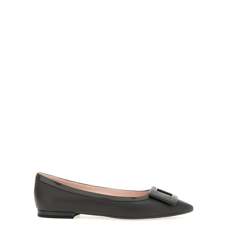 Roger Vivier Ballerines 'Gommettine' Ballet Flats Grey