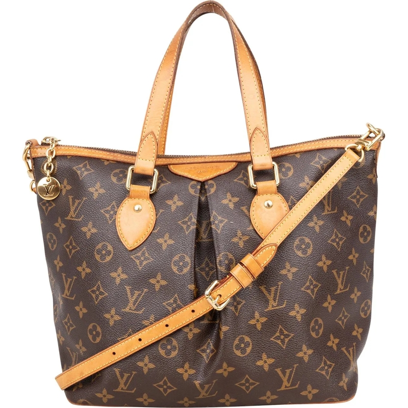 Louis Vuitton Tote Louis Vuitton Canvas Monogram Palermo PM Handbag braun