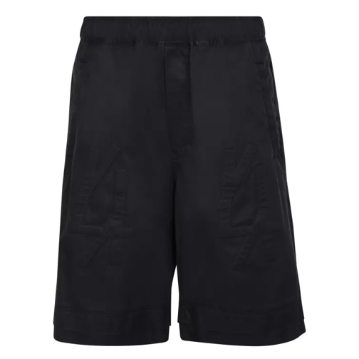 44 Label Group Embossed Logo Shorts Black Casual Shorts