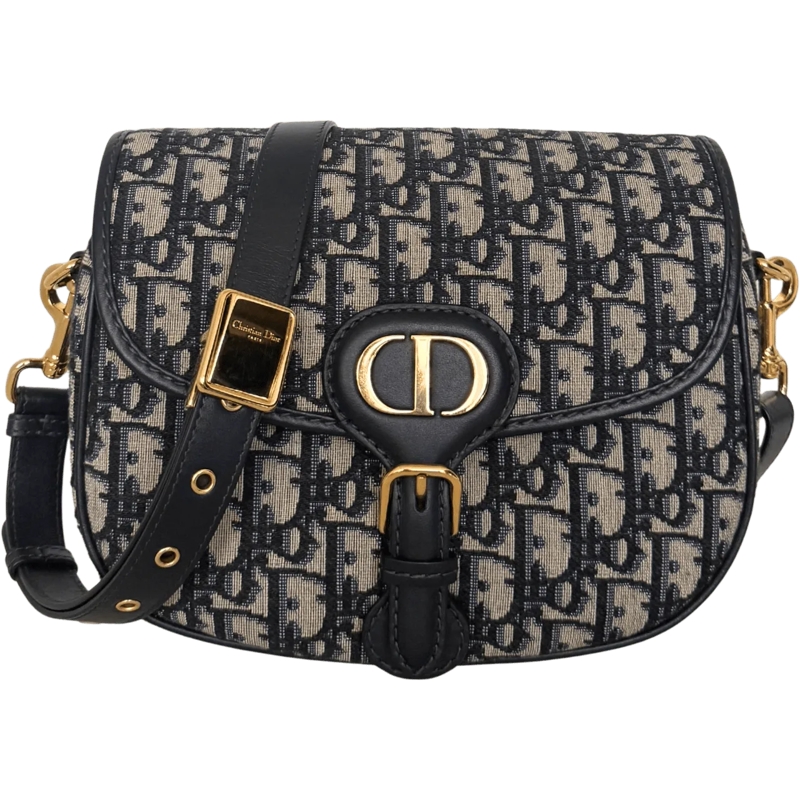 Christian Dior Schultertasche Dior Bobby Bag Medium Black / very good blau