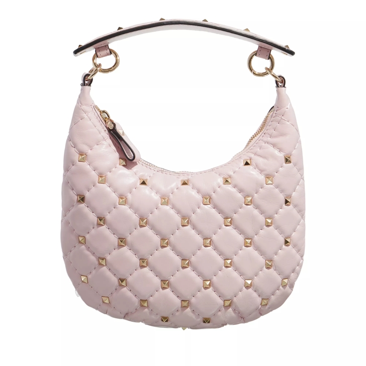 Valentino Garavani Rockstud Top Handle Bag Rose Quartz Hobotas