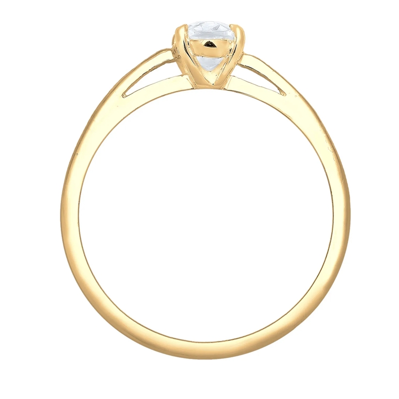 Elli Ring Ring Verlobungsring Valentin Liebe Topas 585 Gelbg gold(Image 3)