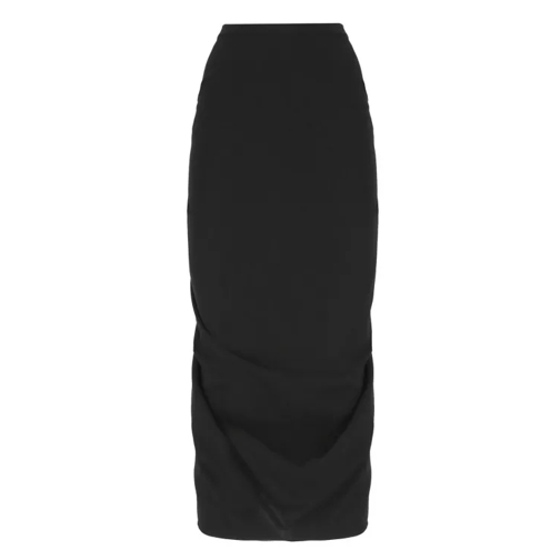 Dries Van Noten Black Wool Blend Skirt Black 