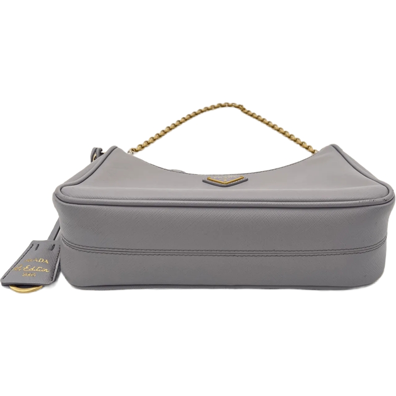 Prada Fourre-tout Prada Leather Chain - Light Blue blau(Image 5)