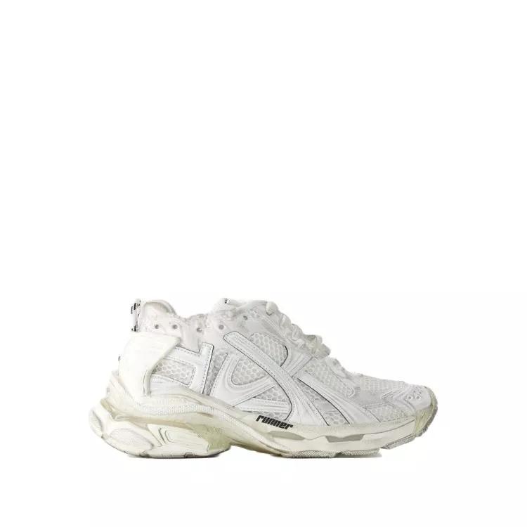 Balenciaga Low-Top Sneaker - Runner Sneakers - Mesh - White - Gr. 40 (EU) - in Weiß - für Damen