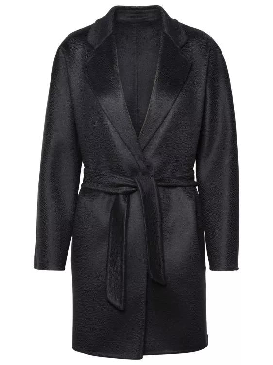 Max Mara - Black Cashmere Coat - Größe 38 - black