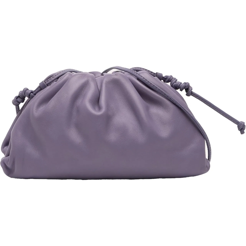 Bottega Veneta Schultertasche Lambskin The Mini Pouch Crossbody lila