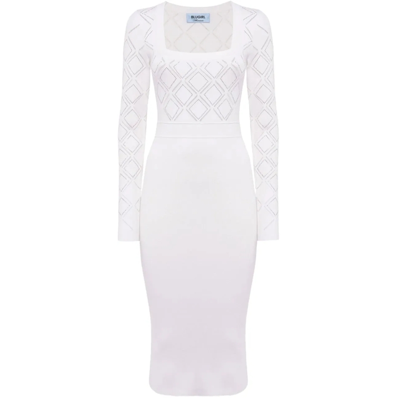 Blugirl Midikleid Dresses White weiß