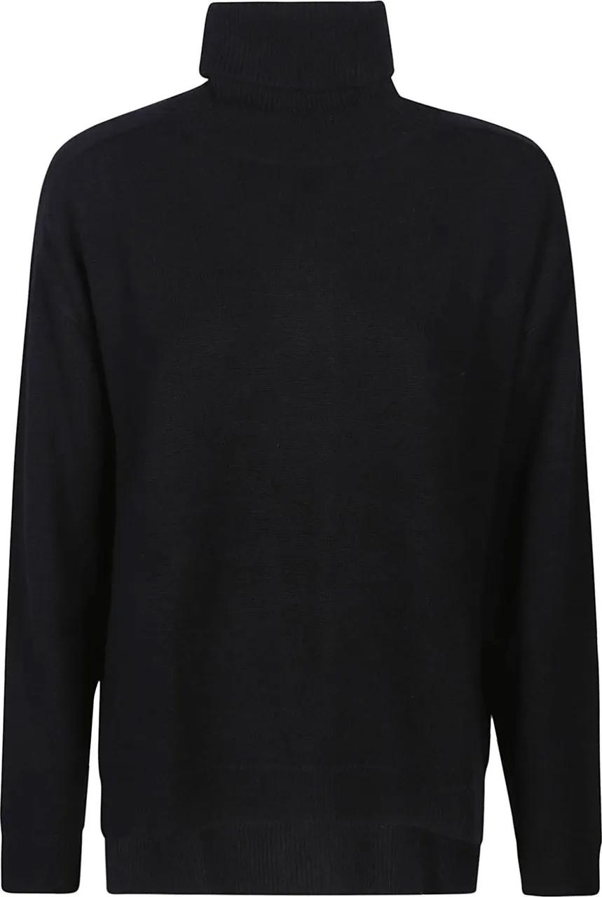 Thumbnail - P.A.R.O.S.H. - Loos Turtle Neck Sweater Black - Größe S - schwarz
