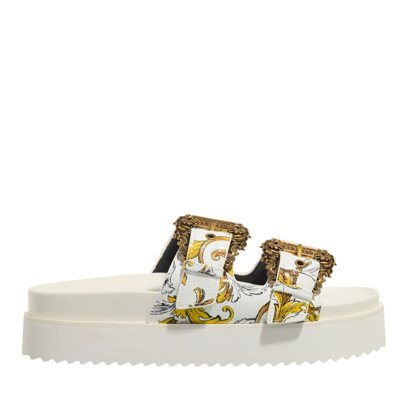 Versace Jeans Couture Slides Fondo Arizona Dis. Sm1 White + Gold