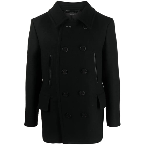 Tom Ford Manteaux transitionnels Medium Double-Breasted Coat Black