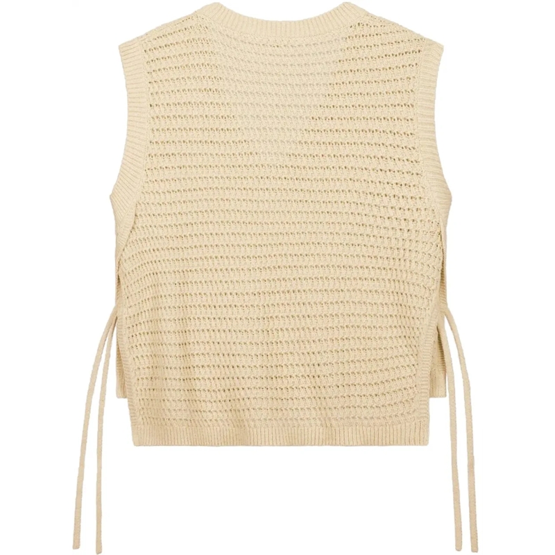 ØLÅF Sweatshirt �l�f Open Knit Vest Spencers Off White W200702 weiß(Image 2)