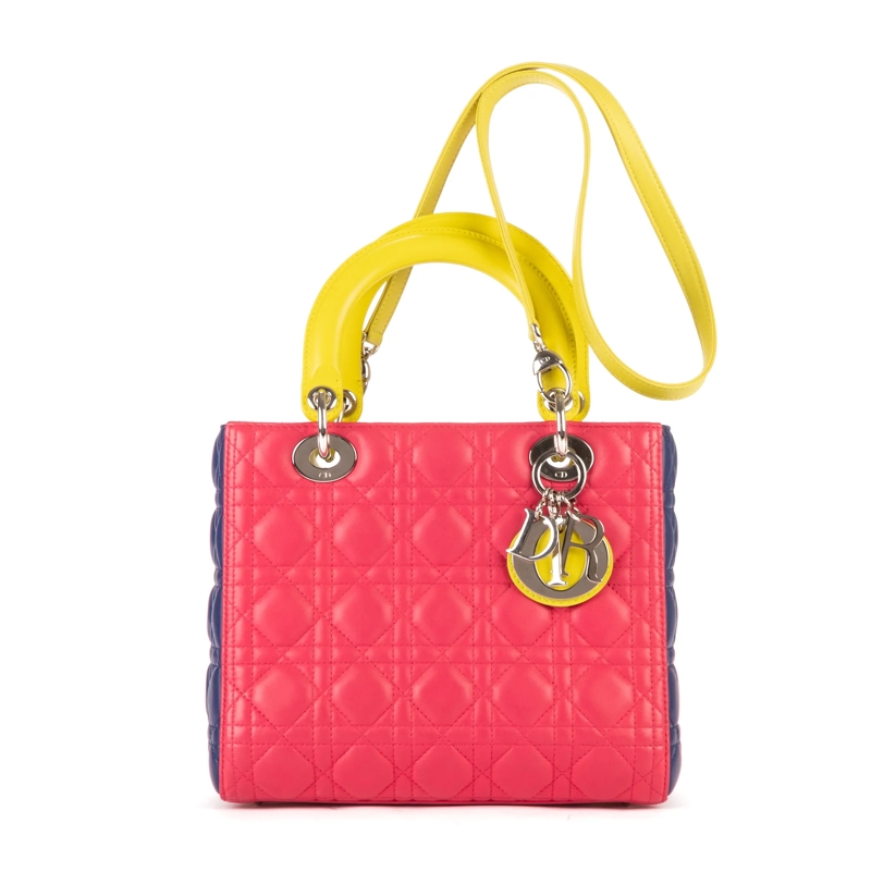 Christian Dior Crossbody Bag Medium Lady Dior Zip Medium pink