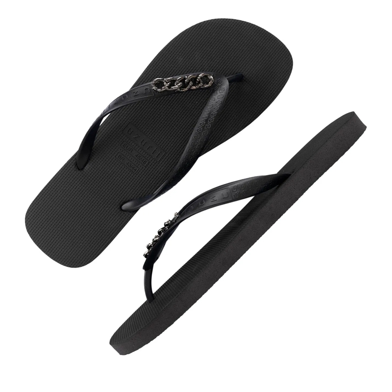 UZURII Flip Flops Zehentrenner Silver Small schwarz(Image 4)