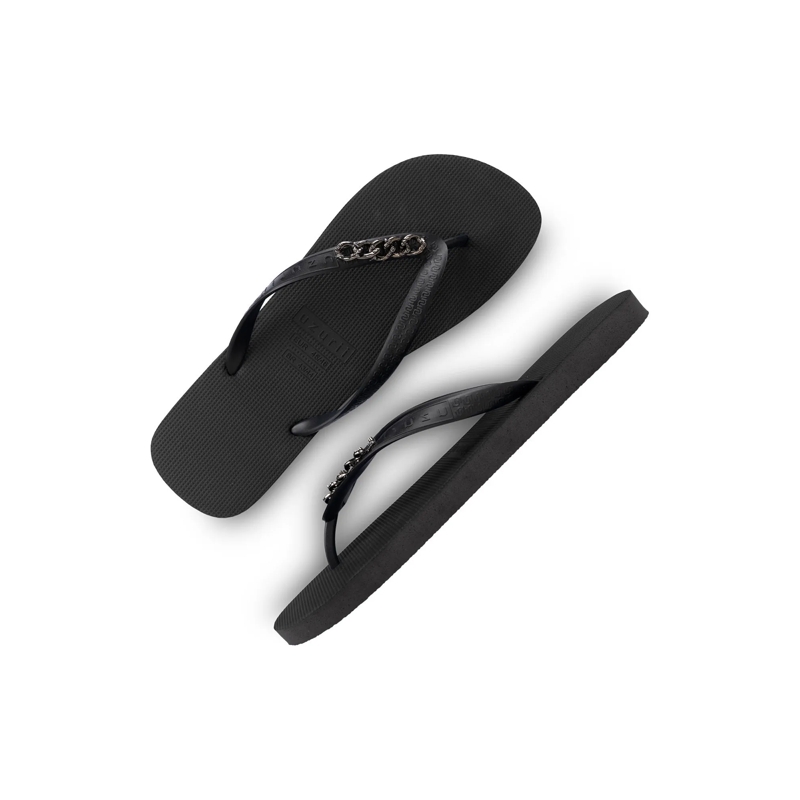 UZURII Flip Flops Zehentrenner Silver Small schwarz(Image 4)