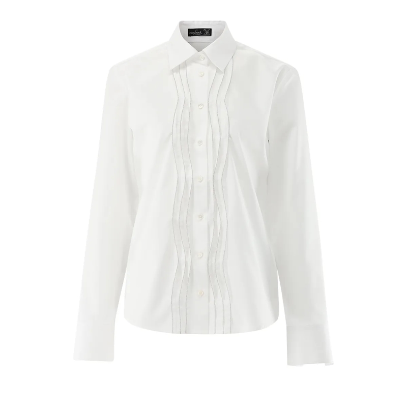 VAN LAACK Bluse Bluse Modern Fit Uni weiss