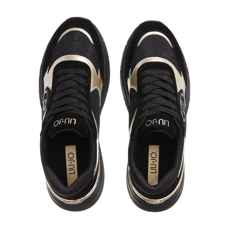 LIU JO Low-Top-Sneaker LJ01 01 Black/Light Gold(Image 6)