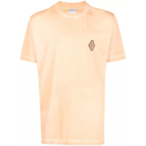 Marcelo Burlon Sunset Cross T-Shirt Orange Orange 