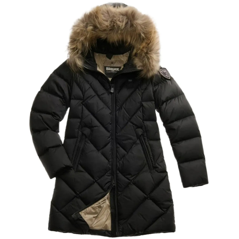 Blauer Manteaux de tanche Coats Black schwarz