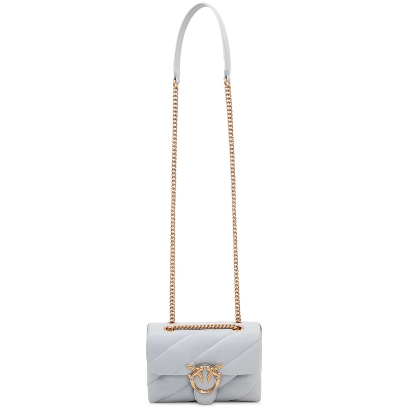 Pinko Schultertasche Borsa Love Puff Mini con Patta e Catena grau(Image 2)
