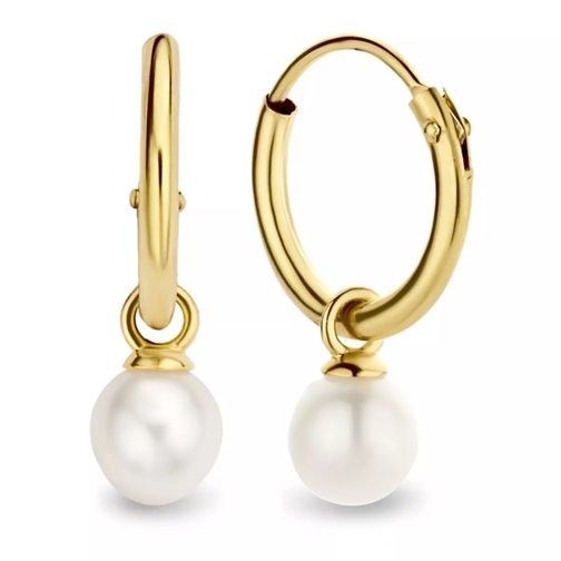 Isabel Bernard Belleville Luna 14 Karat Hoop Earrings With Freshw Gold Orecchini a cerchio