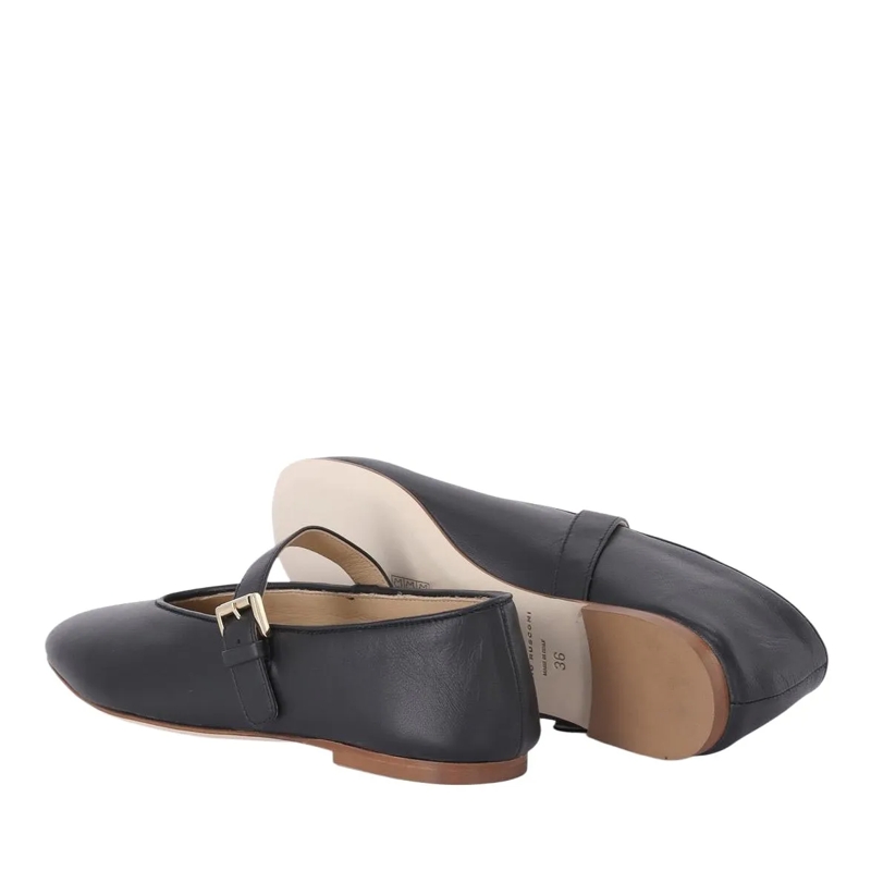 Fabio Rusconi Schnürschuhe Ballerinas aus Leder schwarz(Image 2)