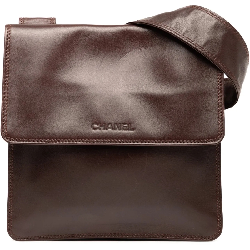 Chanel Sac à bandoulière Lambskin Leather Crossbody rot